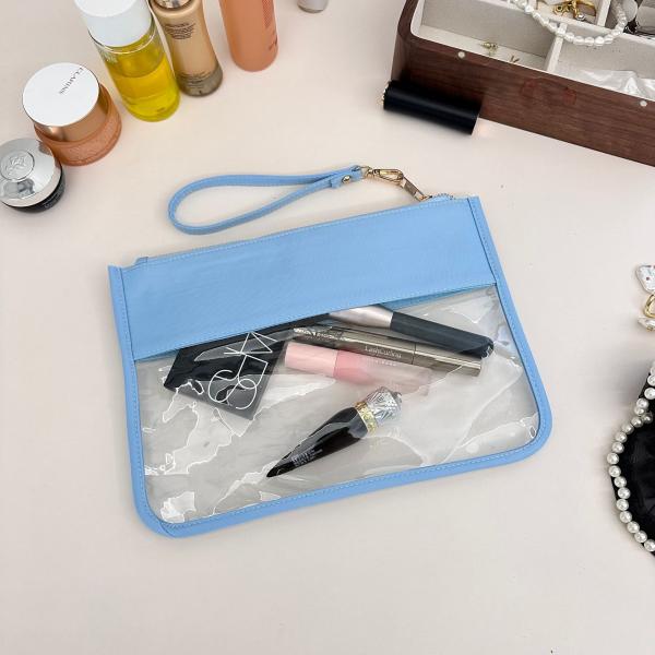 Customized Color Clear Makeup Pouch for Organizing Cosmetic and Personal Items in Bulk
