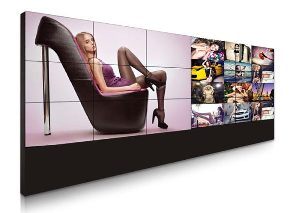 Public Seamless Thin Bezel Video Wall , 55 Inch Big Lcd Advertising Screen