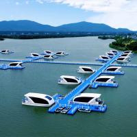 6 personnes Casque en aluminium Bateau de plaisance maison flottante Taille personnalisée