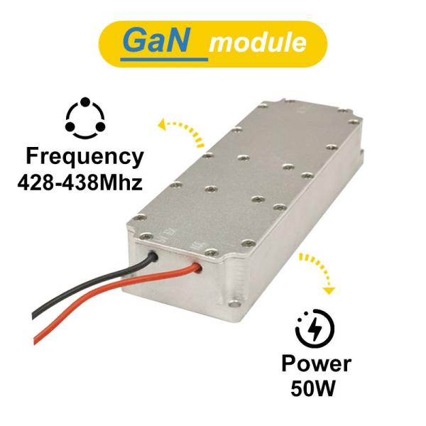 50W GaN RF Power Amplifier Module 428–438MHz | High-Power Anti-Drone Signal Jammer | FPV & UAV Long-Range Drone Defense, Compact Design, Efficient Heat Dissipation for Anti-Drone Systems