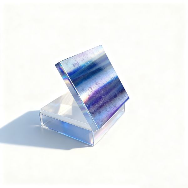 Luxury Custom Holographic Silver Jewelry Gift Box with OEM Logo on Coated Paper