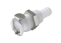 Manguera Barb Natural White With Vavle de POM Quick Connect Fluid Coupling