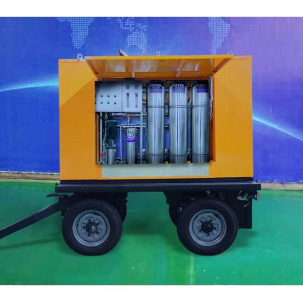 Sistema de purificación de agua móvil de filtración multicapa de remolque conveniente