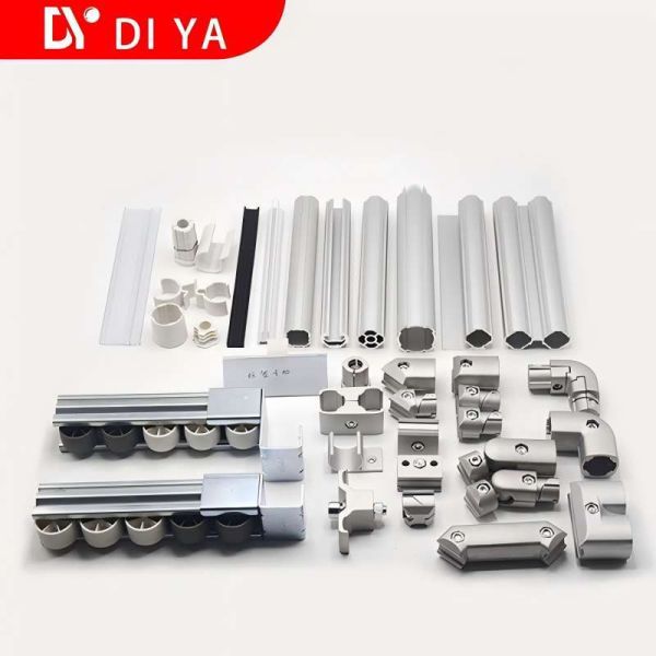 DYP28-03 Lean Pipe Fittings Aluminum Extrusion Tube End Cover T Slot Frame Insert