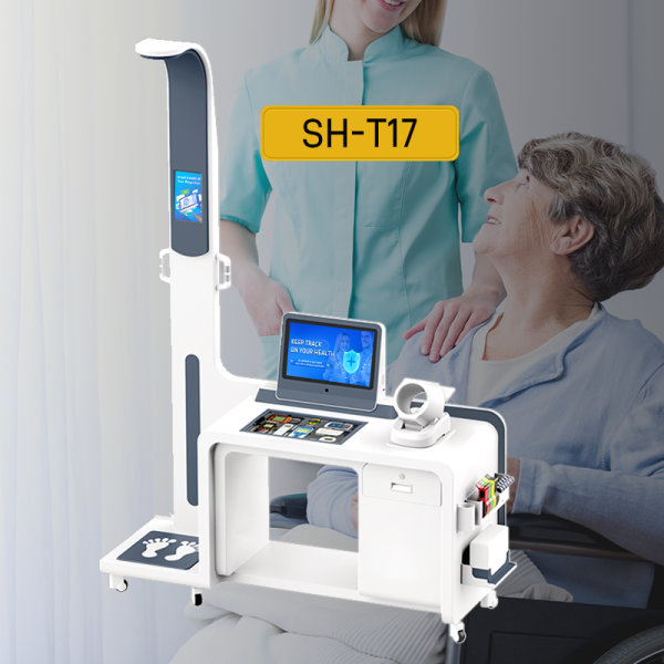 Medical Equipment Health Checkup Kiosk Ecg Machine Clinical Analysis in Body Composition Analyzer Telemedicine Kiosk