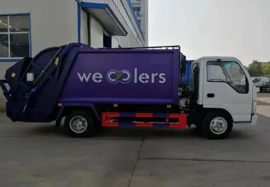 Diesel Fuel Type Mini Rear Loader Garbage Truck 5cbm Mini Refuse Collector Truck