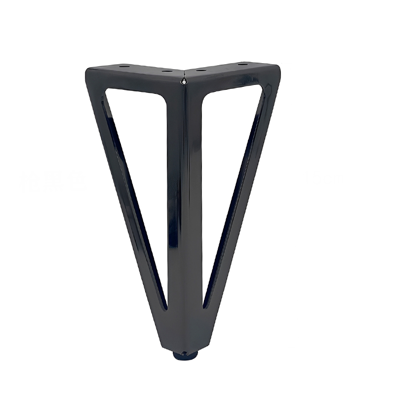 Thickened Metal Triangular Hollow Furniture Legs Support Feet Hardware Accessories for Sofa Coffee Table Dining-Heavy Duty Easy