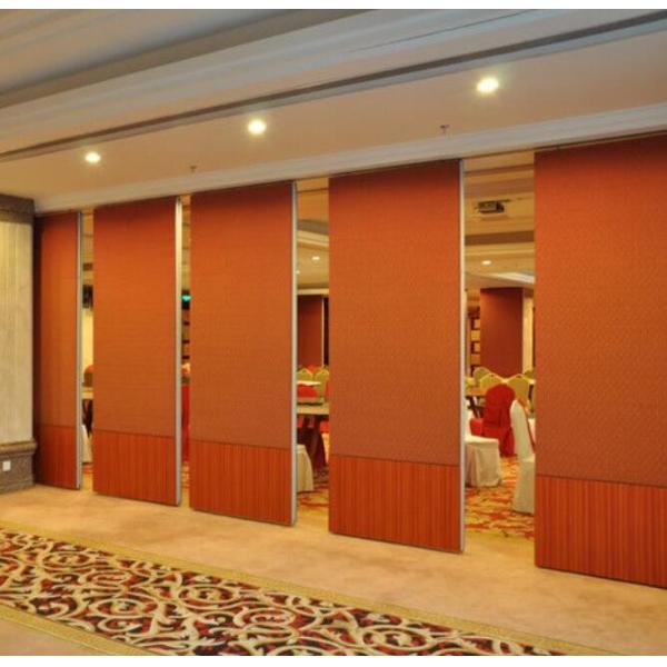 Acoustic Operable Partition Walls With Pass Doors / Anodized Aluminum 6063 - T5 Frame