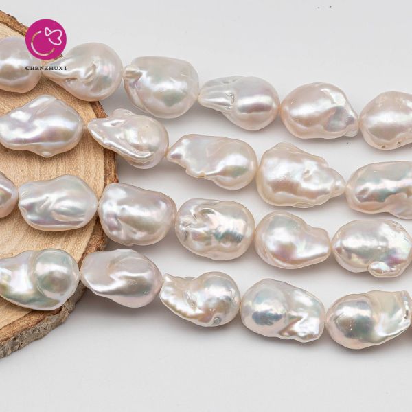 12-14mm Big Size Fresh Water Real Natural Wholesale Price AA Grade Baroque Pearl Beads Strands Fireball