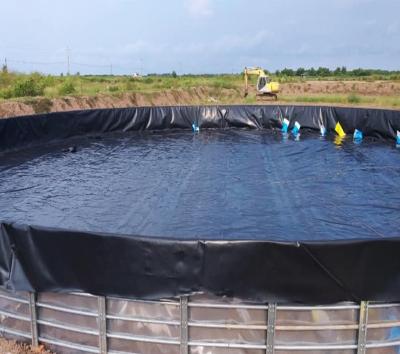 0.75mm HDPE PVC geomembrana tanques circulares para a pecuária em edifícios de escritórios
