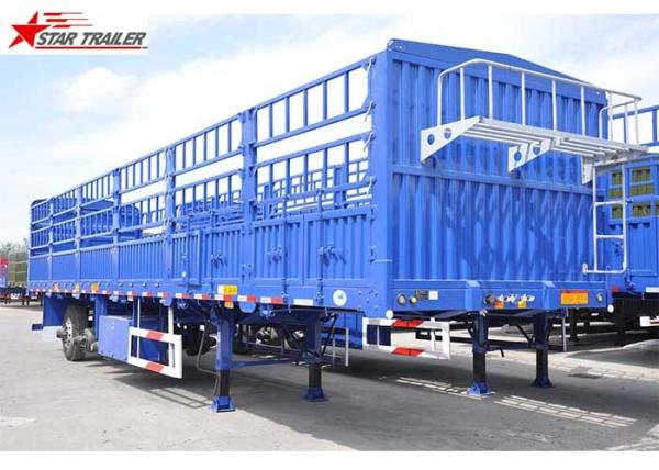 600-1000mm Curtin Side Wall Semi Trailer SAF Brand Two Speed Landing Gear