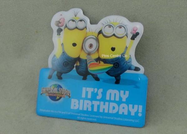 Cute Fridge Magnet Printing Souvenir Badges with Enamel Emblem And Military Pin