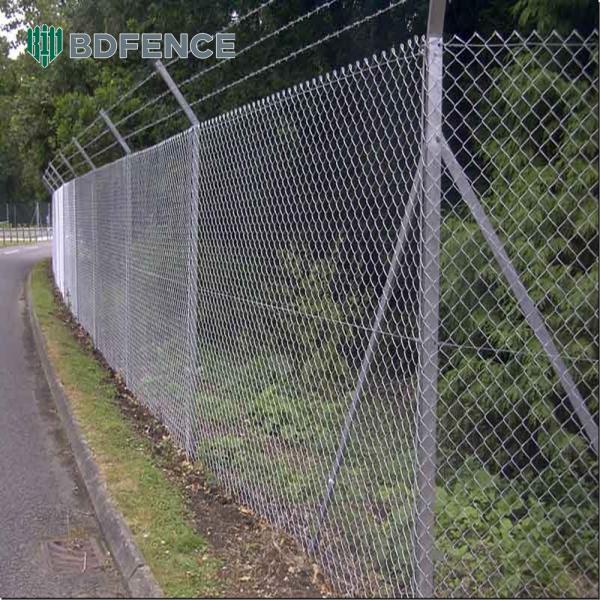 Trash Area Odor Control Plastic Coated Chain Link Fence