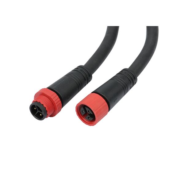 IP68 Outdoor 2 Pin Waterproof Connector Led , Waterproof Male Famale Connector