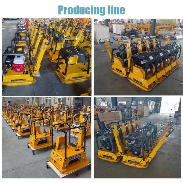 Construction Road Work Area FPC220 Walk Behind Reversible Vibrating Plate Compactor with Powerful Gasoline Engine