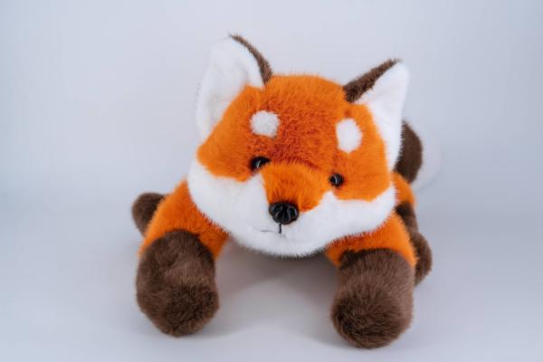 OEM ODM Orange Fox Plush Toy Soft Realistic Stuffed Animals Cartoon Characters