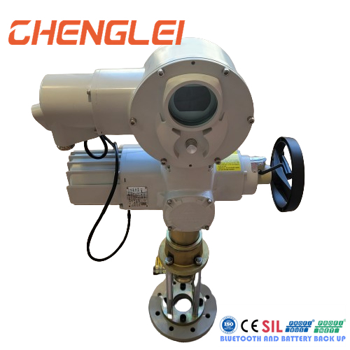 Multi-Flange Quarter Turn Electric Valve Actuator with Standard Stroke 80mm for Knife Gate Valve