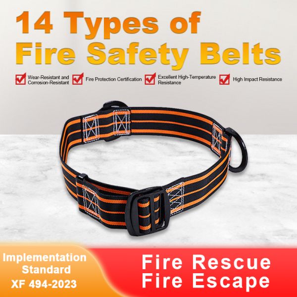 Fire safety belt - Firefighter safety rescue protective belt