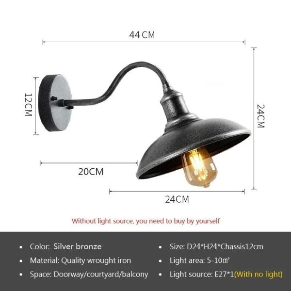 Courtyard Balcony Entrance staircase Hallway  LED Industry American Wall Light(WH-VR-121)