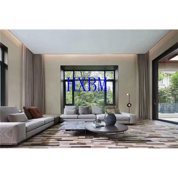 Double glazed Aluminium casement Windows Customized With grey Color watertightness for Bahrain market