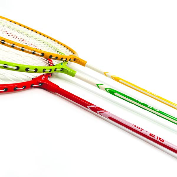 Durable Ball Steel Badminton Racket With Natural Feather Shuttlecock