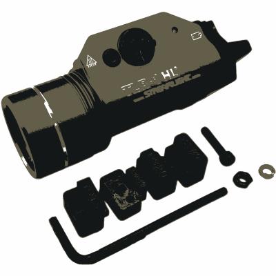 TLR-1 Tactical Rail Mounted Flashlight 800 Lumen Weapon Light With Strobe Fits 20mm Rails