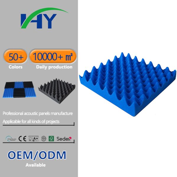 Blue Eco Friendly Acoustic Panel Foam For Home Decor Music Studio