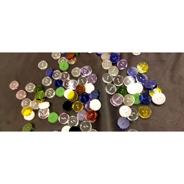 High Strength Glass Buttons Vintage 12x3mm Size Customizable Luxury Garments Buttons