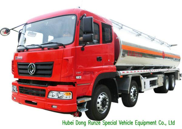 DFAC Aluminium Alloy Oil Liquid Tank Truck 28000 - 32000L Loading Capacity