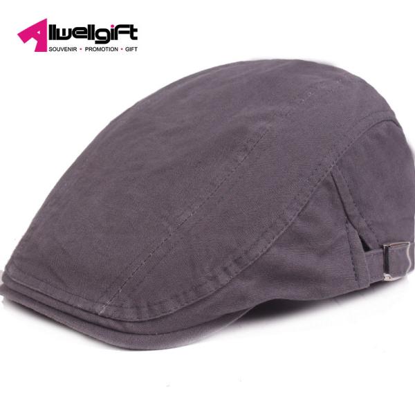 Adjustable Custom Logo Hats Cotton Travel Beret Cap for Adults