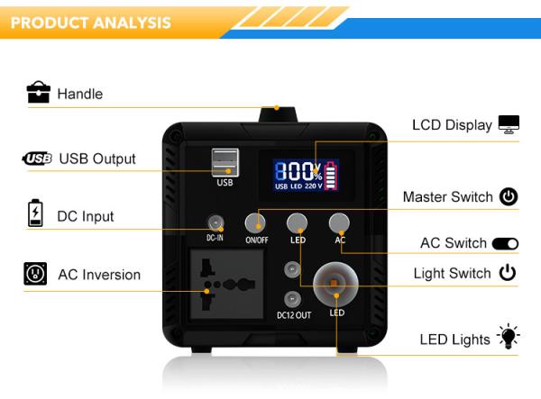 Home Outdoor 110v 220v Power Banks Solar Charging Station Portable Power Generator Solar bank 200W Power Station