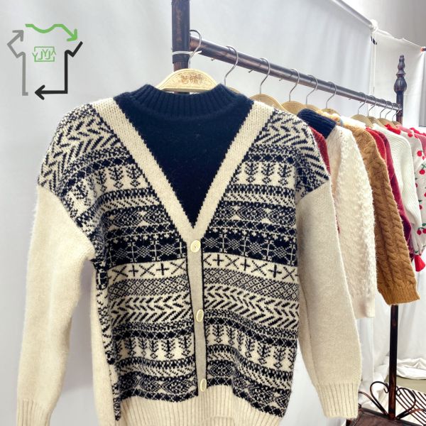 Fashionable Second Hand Casual Loose Children's Sweaters Mixed Sizes for Men and Women
