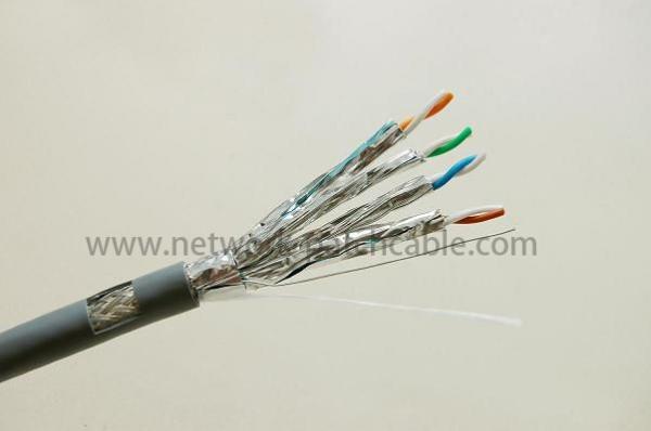 32AWG Cable SSTP Cat 7 Network Cable Flexible Golden Plated Flat SSTP