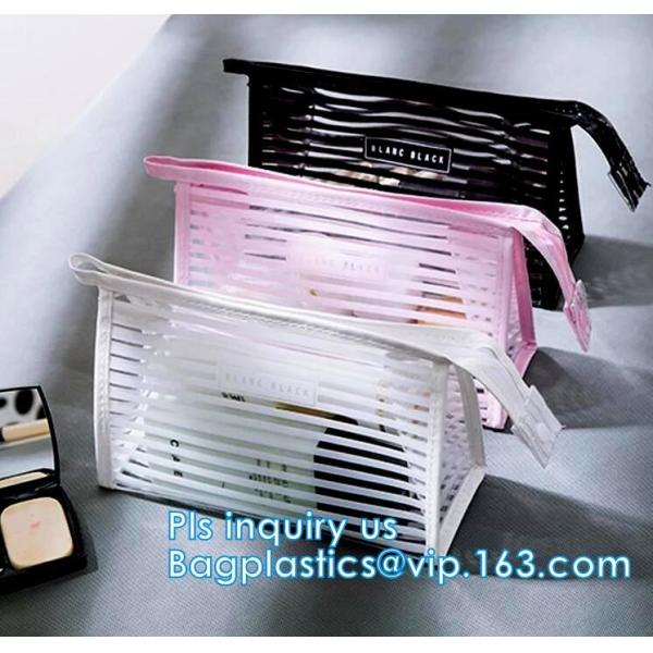 Toilet Towel Packaging Custom Clear Plastic PVC Travel Cosmetic Bag with Zipper, Eco friendly clear pvc zip lock pouch Z