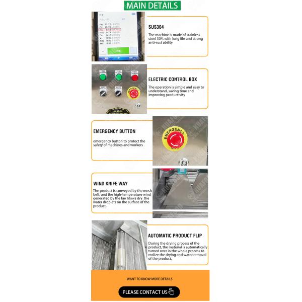 Fan Blower And Vibrate Conveyor Dry Conveyor Wild Vegetable Cleaning Equipment Heavy Duty Food Processor