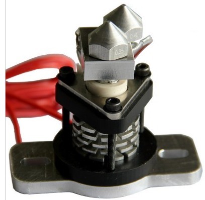 Metal 3D Printer Kits , Reprap Hot End V2.0 with 0.35mm / 0.4mm nozzle