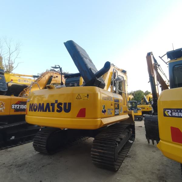 Excavadora de 20 toneladas de segunda mão Komatsu PC200 PC220 Excavadora usada 2020