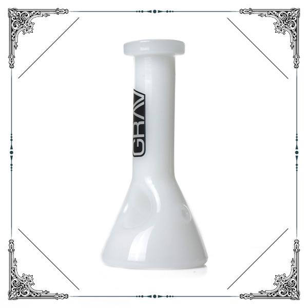 Mini Grav Glass Water pipes With Ice Catcher Handpipe White Glass Smoking Pipe