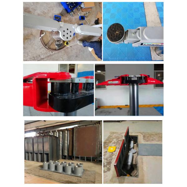 Factory Direct Sale Two Post In Ground Car Lifts 2 Post Hydraulic Under Ground Lift 6ton