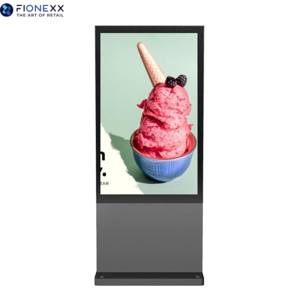 Streamlined Enclosure Windows Outdoor Digital Totem 75 Inch 3840*2160