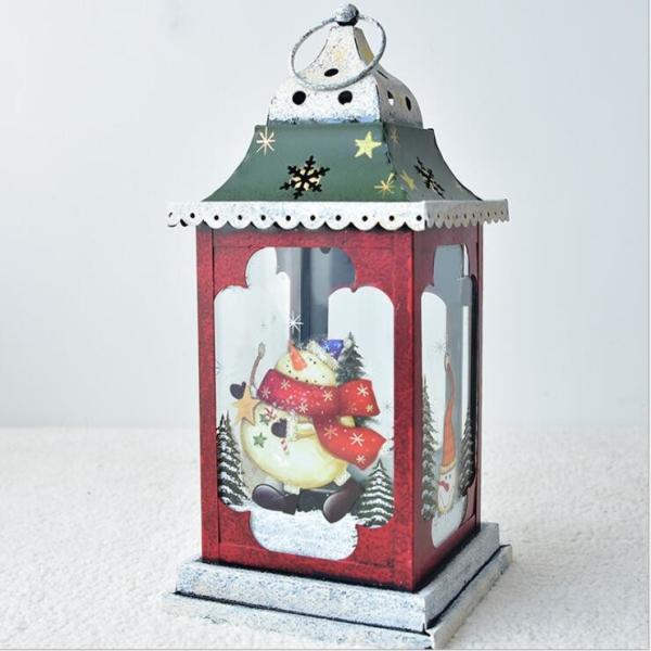 Outside decorative hanging garden Hollow windproof metal Christmas Moroccan lantern decor