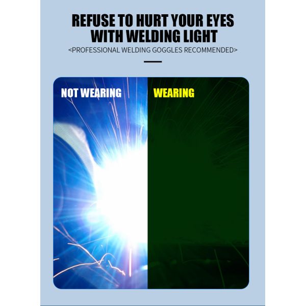 New Style 8 Degree Gray Eyewear Protective Eyes Helmets Weld Goggles Welding Glasses Welder
