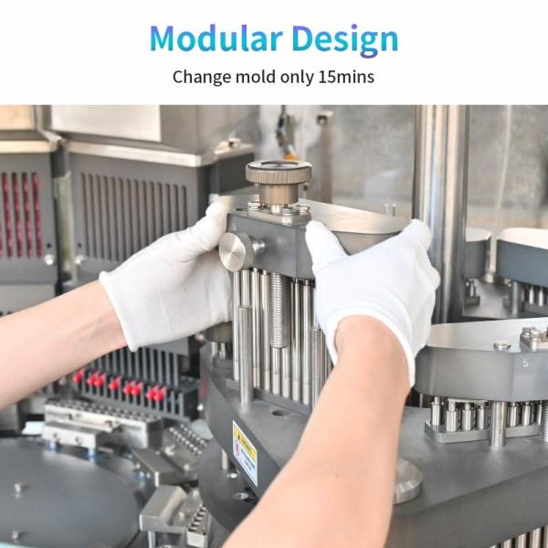 Automatic Capsule Filling Machine 228000 Pieces Per Hour 000-5 Capsule NJP-3800D