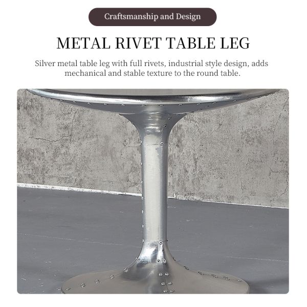 Nidea #316 Handmade Durable Industrial Farmhouse Vintage Coffee Table for Living Room
