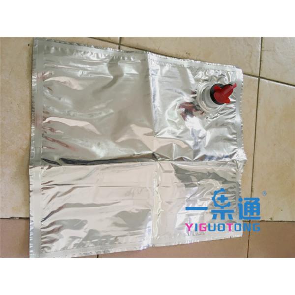 Eco Friendly Milk Water Wine BIB Bag In Box Silver 10l- 220l Alu+Pe/Alu
