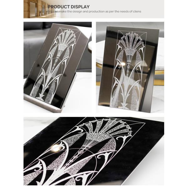 Placa que graba al agua fuerte de acero inoxidable del color para la decoración del elevador o las puertas de lujo