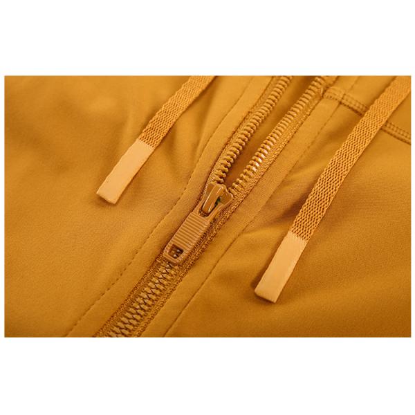 Молния куртка Hoodie Drawstring 150 gsm с разминкой Джерси кармана облегченной