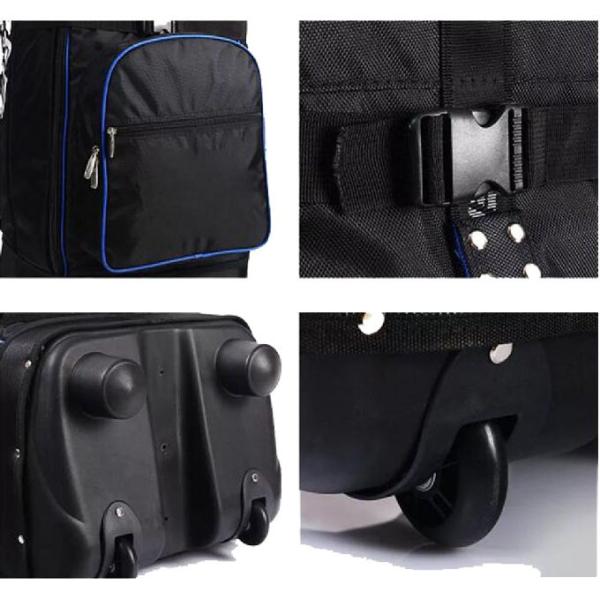 Спорт нейлона на открытом воздухе кладут сумку в мешки перемещения гольфа с владельцем карточки/колесами имени