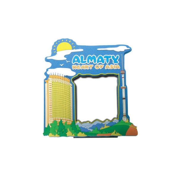 Promotional Gift Customized 2D ALMATY Silicon, Soft PVC Photo Frame