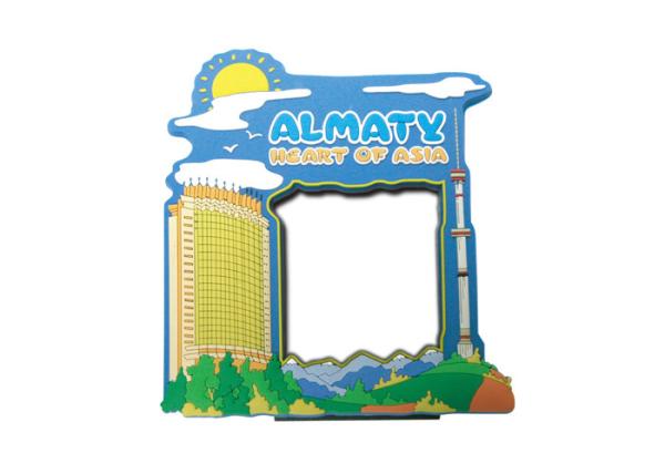 Promotional Gift Customized 2D ALMATY Silicon, Soft PVC Photo Frame